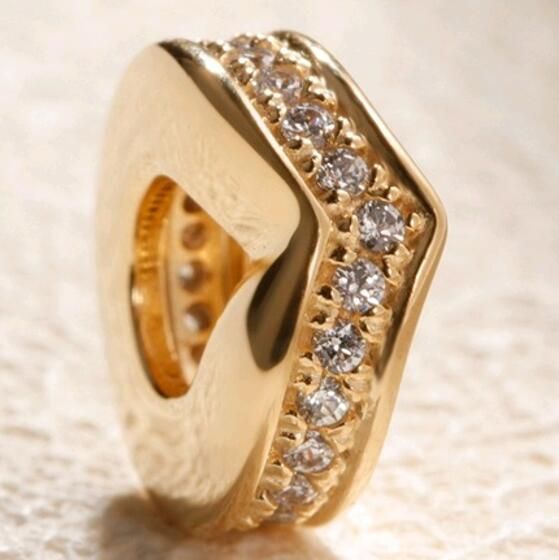 AAA GRADE Gold Plated Spacer Charms