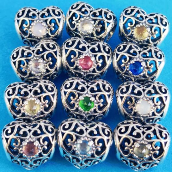 Fast Order-12 Months Gemstone Birthstone Charms