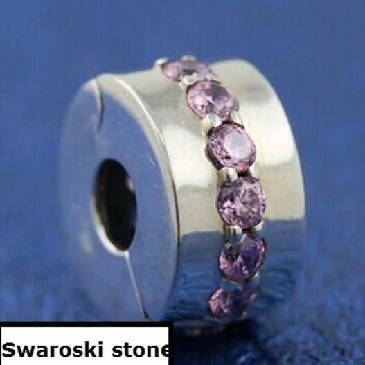 AAA GRADE S925 ALE Sterling Silver Charm Clips