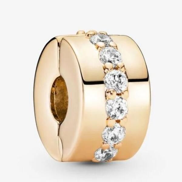 AAA GRADE 18K Gold Plated Charm Clips