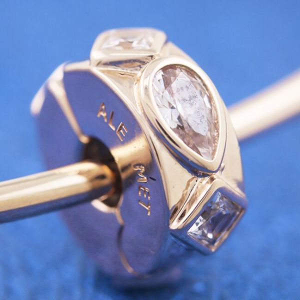 AAA GRADE Rose Gold Plated Charm Clips