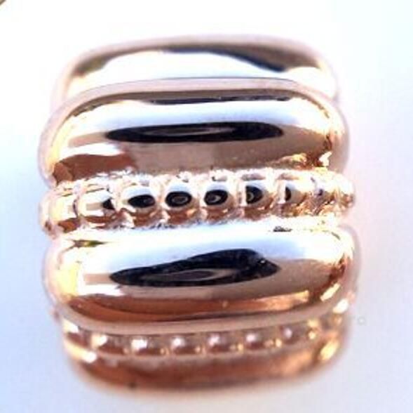 AAA GRADE Rose Gold Plated Charm Clips