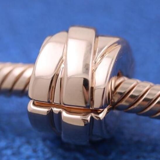 AAA GRADE Rose Gold Plated Charm Clips