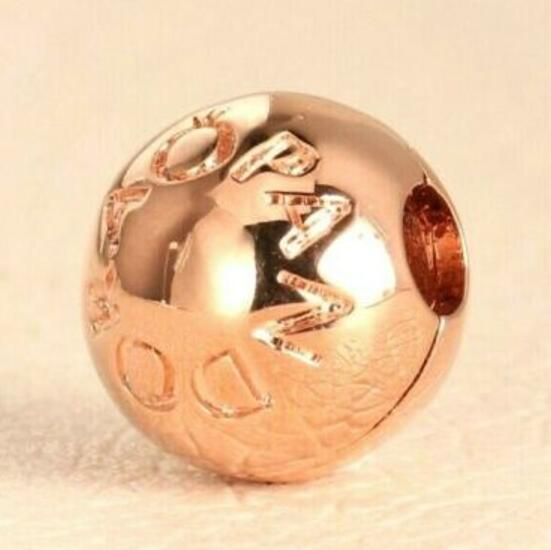 AAA GRADE Rose Gold Plated Charm Clips