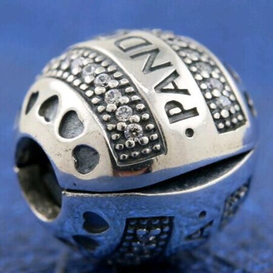 AAA GRADE S925 ALE Sterling Silver Charm Clips