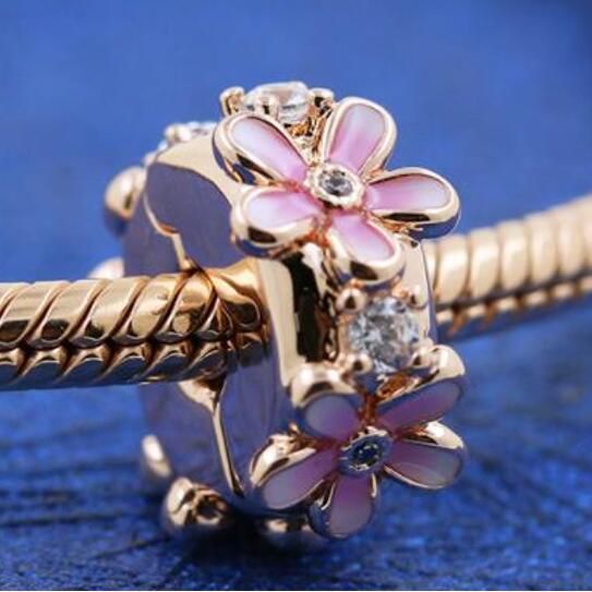 AAA GRADE Rose Gold Plated Charm Clips