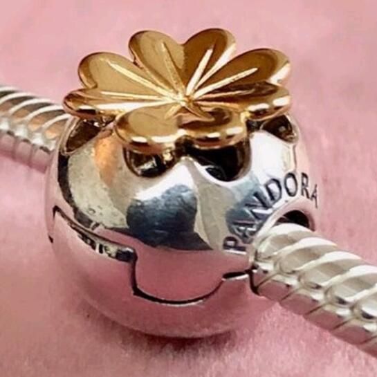 AAA GRADE Rose Gold Plated Charm Clips
