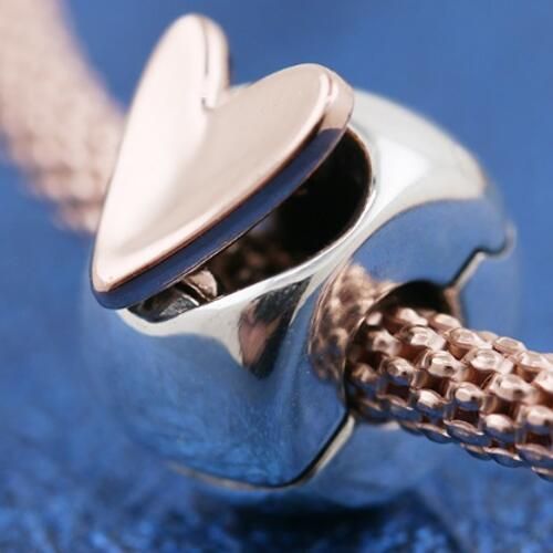 AAA GRADE Rose Gold Plated Charm Clips
