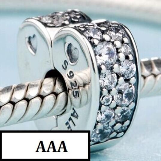 AAA GRADE S925 ALE Sterling Silver Charm Clips
