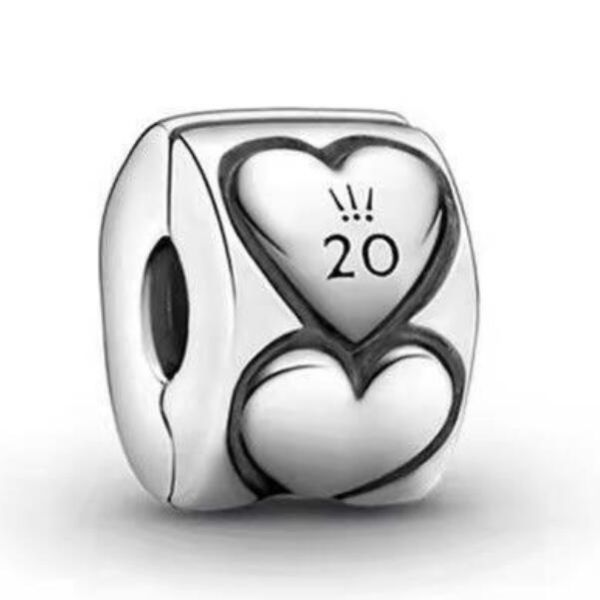 AAA GRADE S925 ALE Sterling Silver Charm Clips