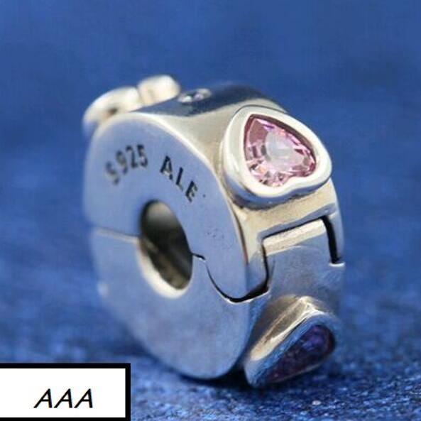AAA GRADE S925 ALE Sterling Silver Charm Clips