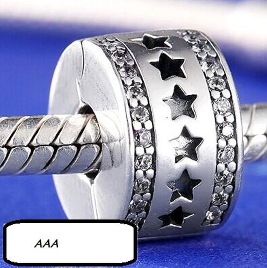 AAA GRADE S925 ALE Sterling Silver Charm Clips
