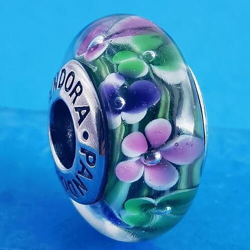 5PCS S925 ALE Sterling Silver Murano Promotion