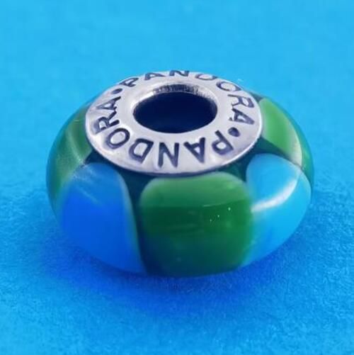 2PCS S925 ALE Sterling Silver Murano Promotion