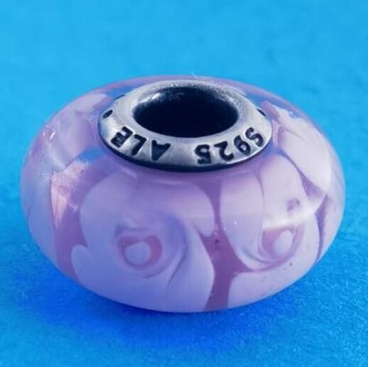 2PCS S925 ALE Sterling Silver Murano Promotion