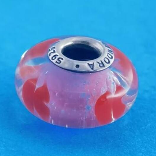 2PCS S925 ALE Sterling Silver Murano Promotion
