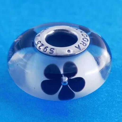 2PCS S925 ALE Sterling Silver Murano Promotion