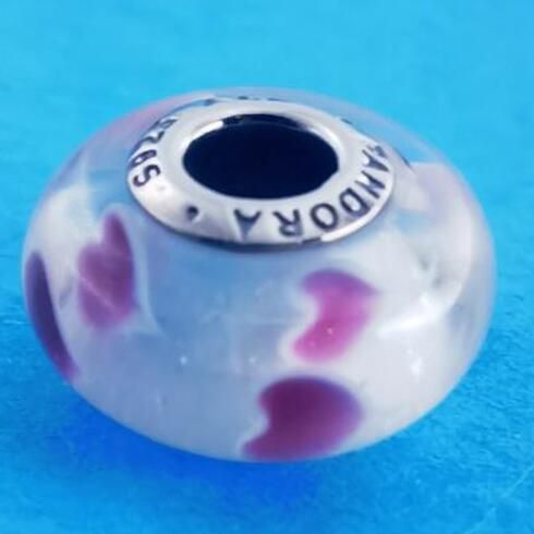2PCS S925 ALE Sterling Silver Murano Promotion