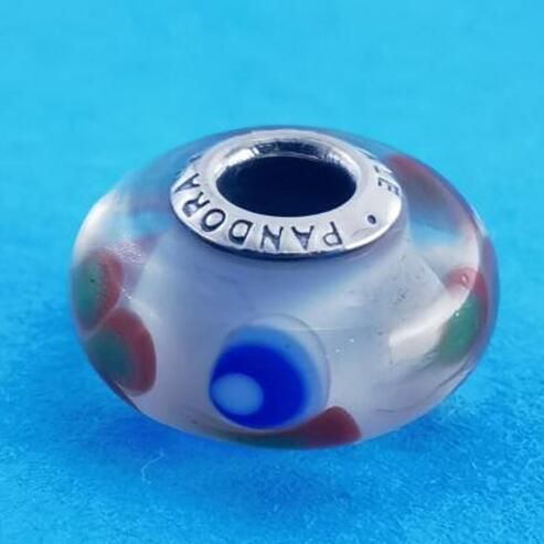 2PCS S925 ALE Sterling Silver Murano Promotion