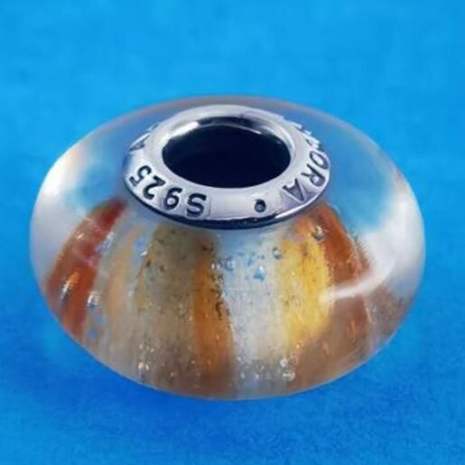 2PCS S925 ALE Sterling Silver Murano Promotion