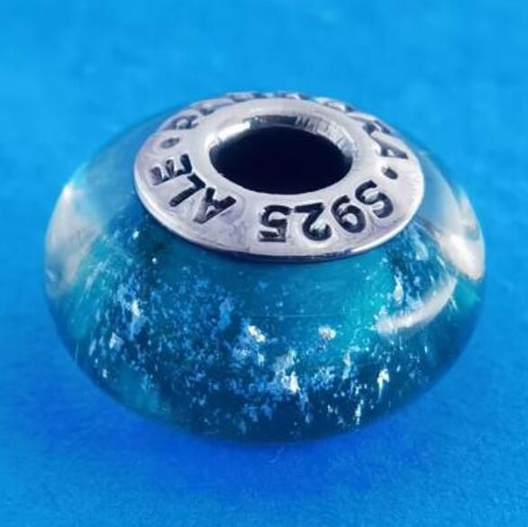2PCS S925 ALE Sterling Silver Murano Promotion
