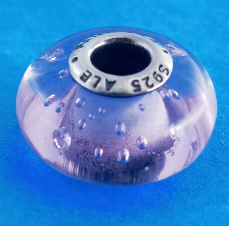 2PCS S925 ALE Sterling Silver Murano Promotion