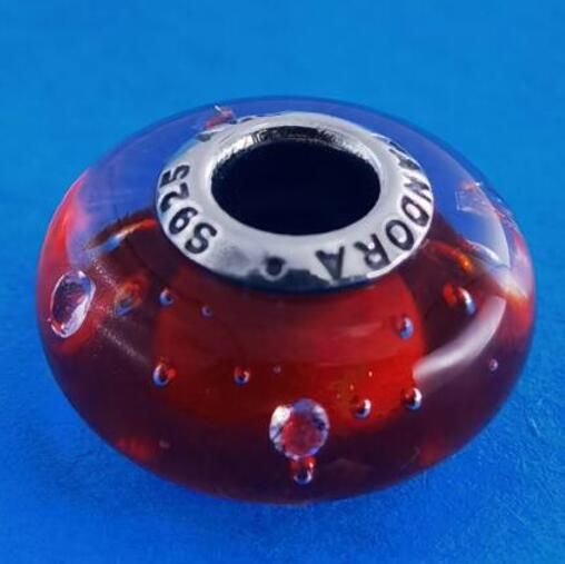 2PCS S925 ALE Sterling Silver Murano Promotion