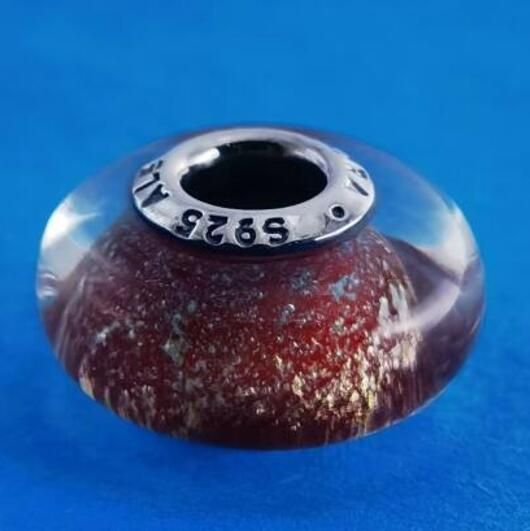 2PCS S925 ALE Sterling Silver Murano Promotion