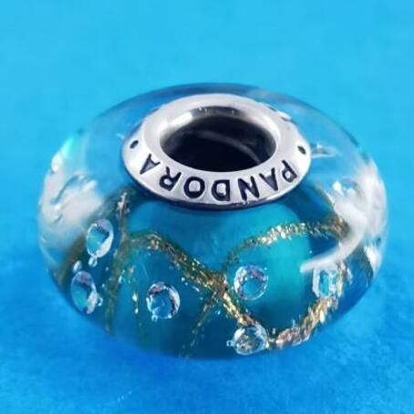 2PCS S925 ALE Sterling Silver Murano Promotion