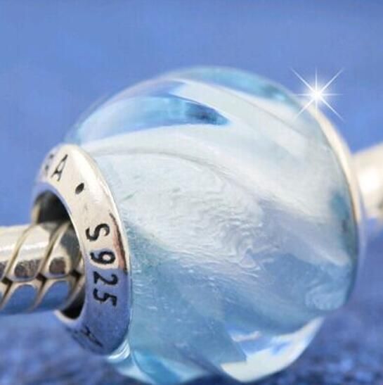 AAA S925 ALE Sterling Silver Murano Charm Beads