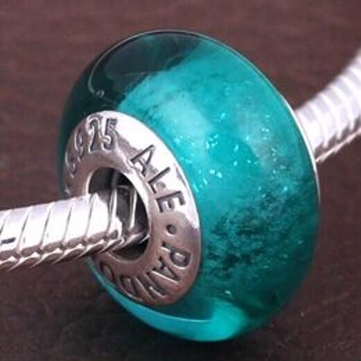 AAA S925 ALE Sterling Silver Murano Charm 