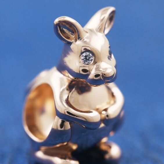 AAA GRADE Rose Goldplated ALE R Animal Theme Charms