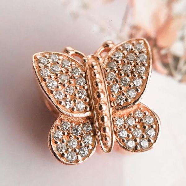 AAA GRADE Rose Goldplated ALE R Animal Theme Charms