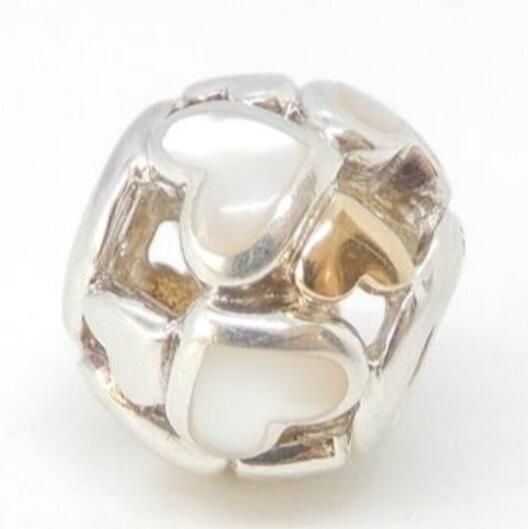 18k Goldplated Two Tone Charm
