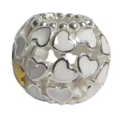 18k Goldplated Two Tone Charm