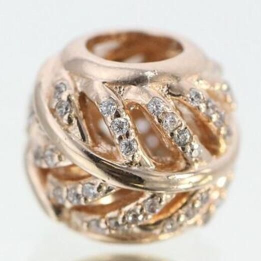 Rose Goldplated AAA GRADE ALE R Charms