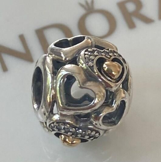 18k Goldplated Two Tone Charm