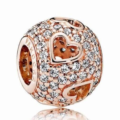 Rose Goldplated AAA GRADE ALE R Charms