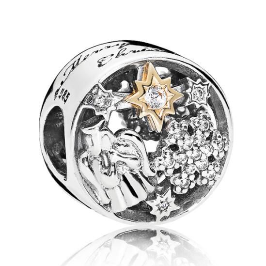 18k Goldplated Two Tone Charm