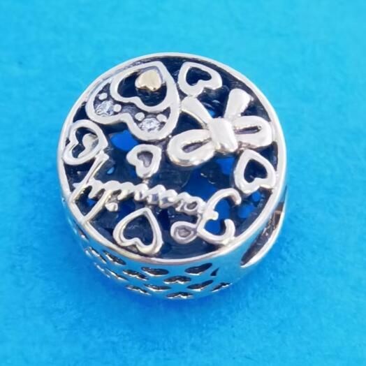 18k Goldplated Two Tone Charm