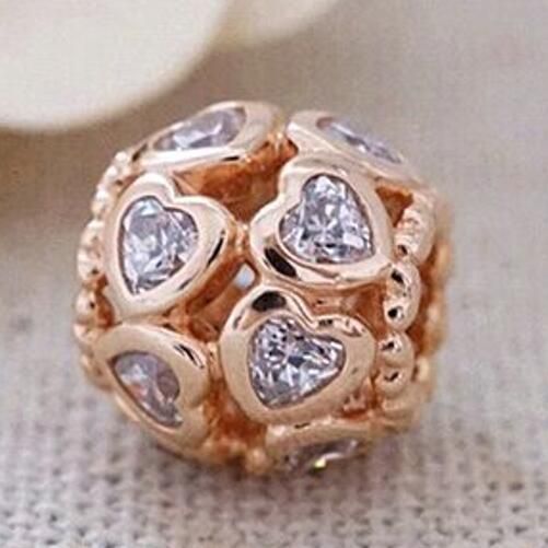 Rose Goldplated AAA GRADE ALE R Charms