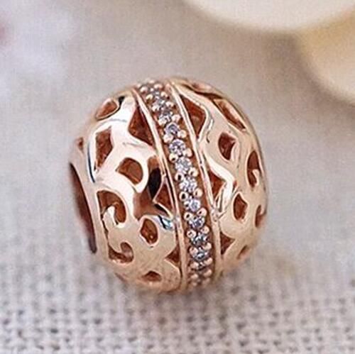 Rose Goldplated AAA GRADE ALE R Charms