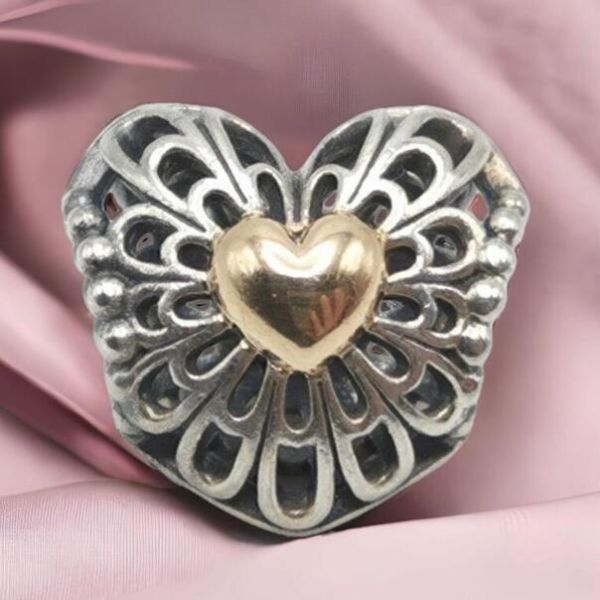 18k Goldplated Two Tone Charm