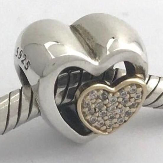 18k Goldplated Two Tone Charm