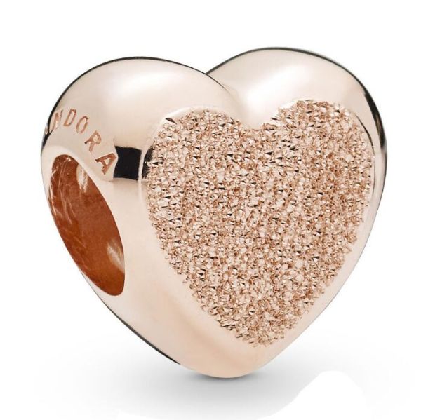 Rose Goldplated AAA GRADE ALE R Heart Theme Charms