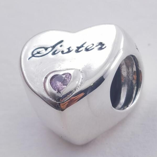 AAA GRADE S925 ALE Sterling Silver Heart Theme Charms