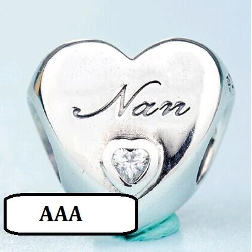 AAA GRADE S925 ALE Sterling Silver Heart Theme Charms