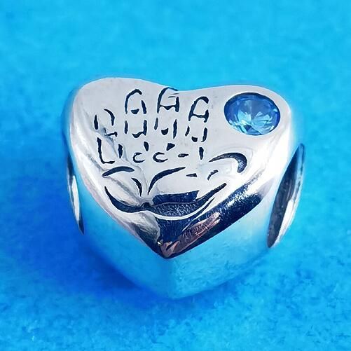 AAA GRADE S925 ALE Sterling Silver Heart Theme Charms