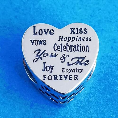 AAA GRADE S925 ALE Sterling Silver Heart Theme Charms