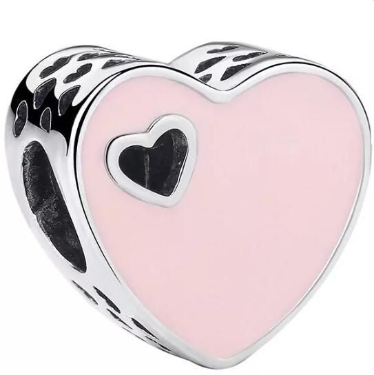 AAA GRADE S925 ALE Sterling Silver Heart Theme Charms